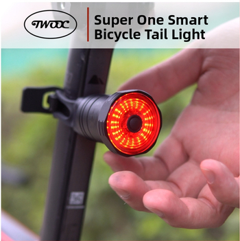 Dviračio išmanusis stabdžių galinis žibintas su automatiniu indukciniu užvedimu ir stabdymu, galinis žibintas su USB įkrovimu, TWOOC galinis žibintas