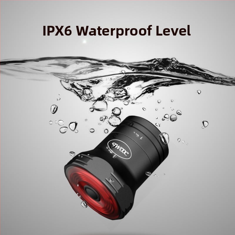 Dviračio išmanusis stabdžių galinis žibintas su automatiniu indukciniu užvedimu ir stabdymu, galinis žibintas su USB įkrovimu, TWOOC galinis žibintas