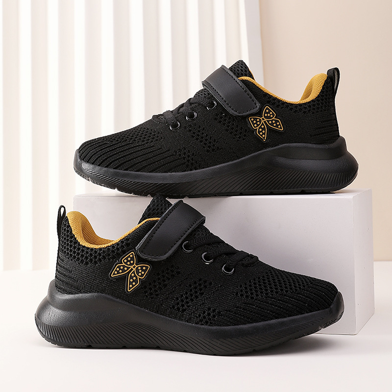 Laste võrkkangast tossud 2025. aasta kevadeks Tüdrukute jooksujalatsid Poiste vabaajajalatsid Lendkootud kingad Lendkootud tossud