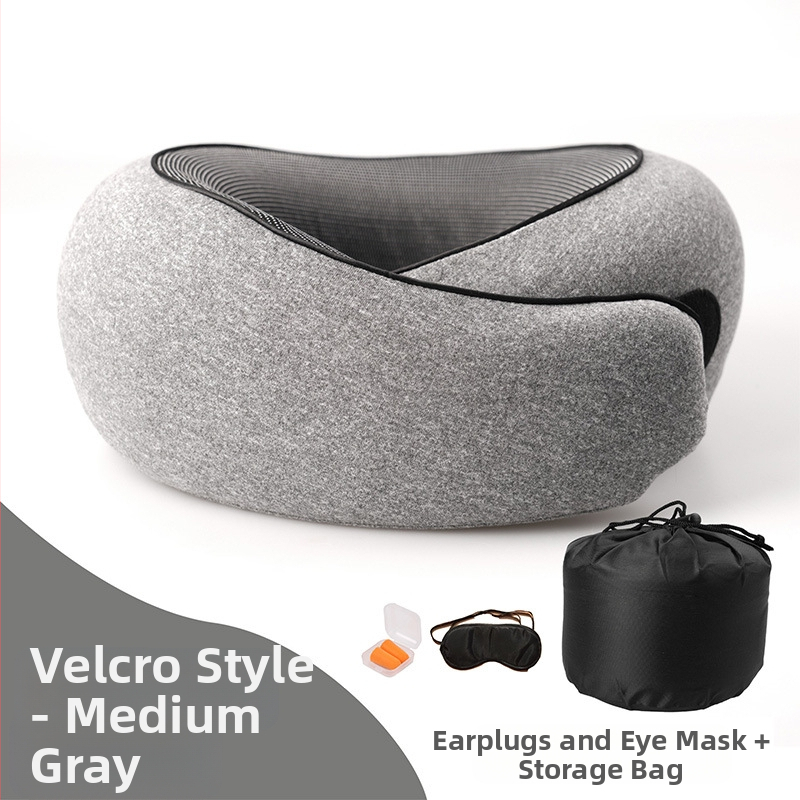 Διασυνοριακό Amazon χονδρικής υψηλής ποιότητας αφρός μνήμης μαξιλάρι σε σχήμα U μπορεί να αποθηκευτεί σε σχήμα U λαιμός μαξιλαριού για ταξίδια αεροσκαφών μαξιλάρι υπνάκο