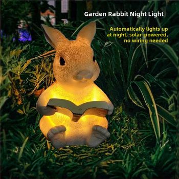 Tarpvalstybinis „Amazon“ saulės triušio lempos lauko kiemo vandeniui atsparios žemės lempos dervos amatų kraštovaizdžio lempų gamintojas