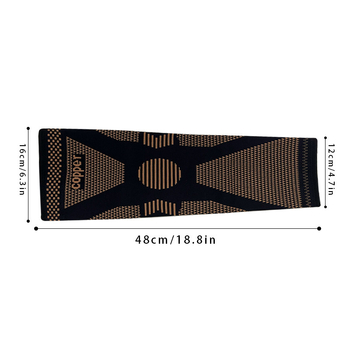 Επιγονατίδες ιόντων χαλκού, πλεκτές αντιολισθητικές επιγονατίδες ποδιών με πίεση από ίνες χαλκού, επιγονατίδες ποδιών ενηλίκων, μπάσκετ, βόλεϊ, αθλήματα