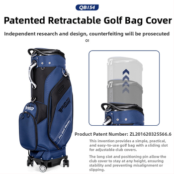 Τσάντα γκολφ PGM για άνδρες και γυναίκες, με σκληρό κέλυφος, τηλεσκοπική τσάντα μπάλας, επίπεδη τσάντα μεταφοράς αέρα με ώθηση σε τέσσερις τροχούς, ανεστραμμένο μπαστούνι
