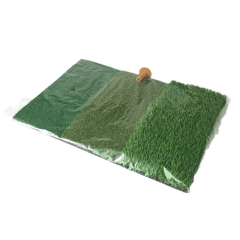 Προμήθεια μαξιλαριού χτυπήματος συνδυασμού τριών γρασιδιών για γκολφ, μαξιλαριού κούνιας τσιπς, μαξιλαριού χτυπήματος εσωτερικού και εξωτερικού χώρου για εξάσκηση, γκολφ υψηλής ποιότητας