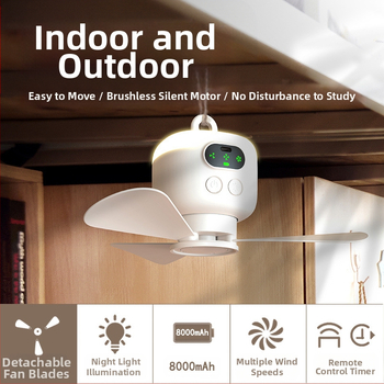 Τηλεχειριζόμενος μικρός ανεμιστήρας οροφής, εξαιρετικά αθόρυβος μεγάλος άνεμος, φοιτητικός κοιτώνας, φόρτιση κρεβατιού, μικρό νυχτερινό φως, ηλεκτρικός ανεμιστήρας κουνουπιέρας