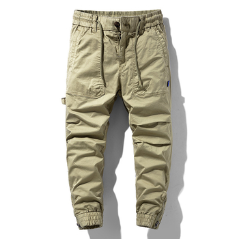 Amazon lezser nadrág férfi őszi mosott sportnadrág terepszínű többzsebes egyenes overall férfi lezser nadrág