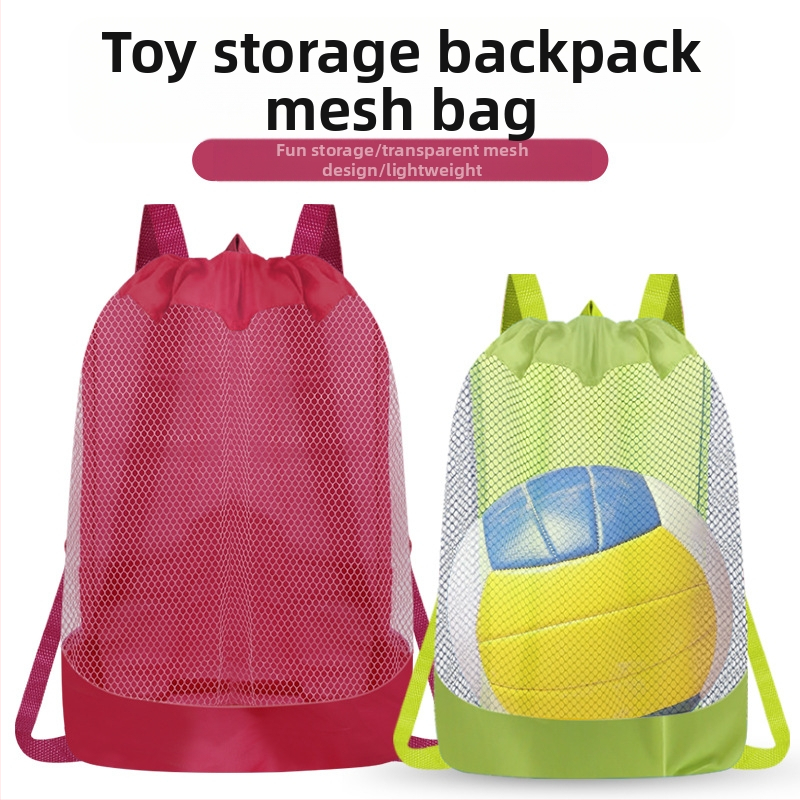 Összecsukható gyermekjáték-tároló táska, kültéri homokásó eszköz, különféle dolgok, gyors tároló hálós táska, hálós strandtáska