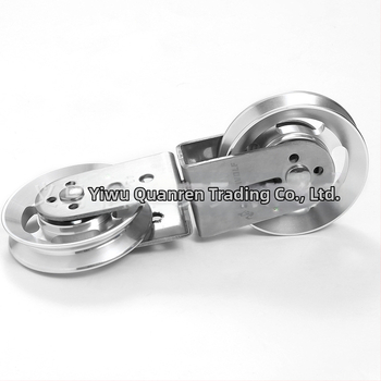 Голямо колело стоманена тел 8-образна двойна ролка фитнес оборудване само ролка/алуминиева сплав жлеб колело найлон ролка фитнес оборудване аксесоари