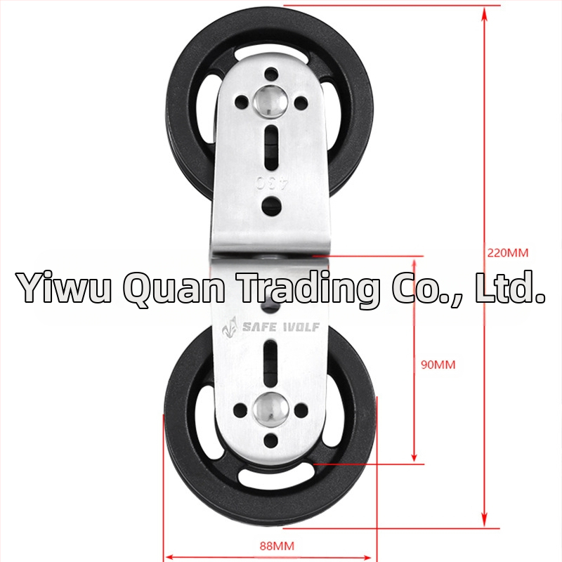 Голямо колело стоманена тел 8-образна двойна ролка фитнес оборудване само ролка/алуминиева сплав жлеб колело найлон ролка фитнес оборудване аксесоари