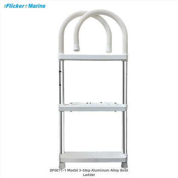 Mirgojoša jahtas ātrlaiva gumijas laiva uzbrukuma laiva makšķerēšanas laiva nerūsējošā tērauda alumīnija sakausējuma laivu kāpnes palaišanas kāpnes