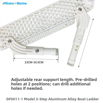 Mirgojoša jahtas ātrlaiva gumijas laiva uzbrukuma laiva makšķerēšanas laiva nerūsējošā tērauda alumīnija sakausējuma laivu kāpnes palaišanas kāpnes