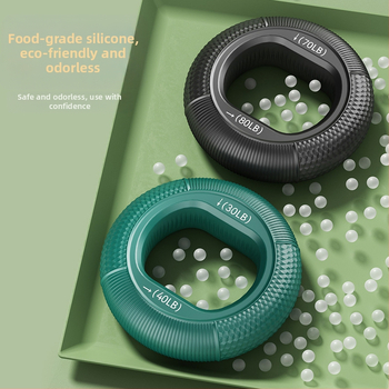 Silikoonist haaratsiga käepidemega pall randmejõu käelihaste treenimiseks viie sõrmega jõu taastusravi haardega ringikujuline treeningvarustus