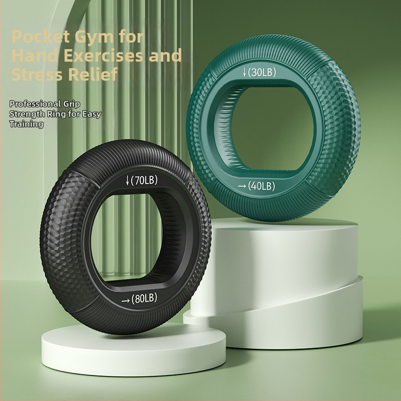 Silikoonist haaratsiga käepidemega pall randmejõu käelihaste treenimiseks viie sõrmega jõu taastusravi haardega ringikujuline treeningvarustus