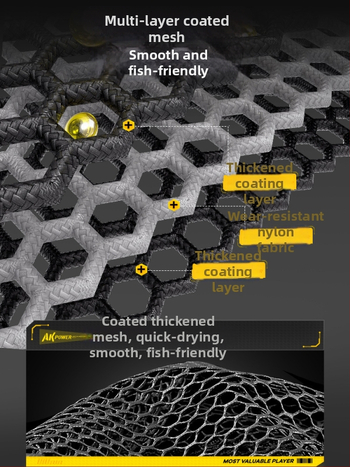 Kalapüügi allikas AK-seeria kalakaitse spetsiaalne kalapüügivõrgu kott metsikuks kalapüügiks paksendatud kiiresti kuivav kalakaitsevõrk kala musta auku laadimiseks
