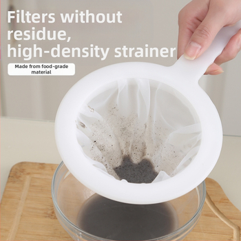 Namų virtuvė Sojų pieno filtro likučių sulčių filtro sietas Ypač smulkus kiaurasamtis Kinų medicinos rankinis kiaurasamtis