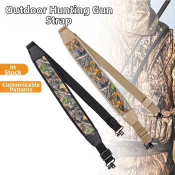 Határokon átnyúló kültéri taktikai fegyverszíj Többfunkciós, állítható, kétpontos vállpánt Vastagított, kényelmes, kopásálló, csúszásgátló fegyverkötél