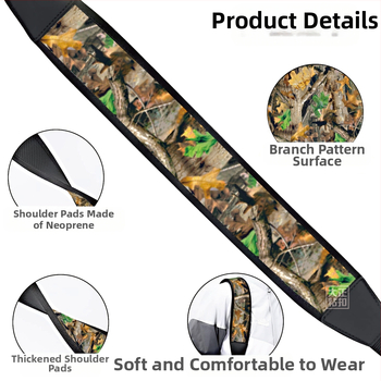 Ιμάντας όπλου για τακτικές εξωτερικές χρήσεις, πολυλειτουργικός, ρυθμιζόμενος ιμάντας ώμου δύο σημείων, παχύρρευστο, άνετο, ανθεκτικό στη φθορά, αντιολισθητικό σχοινί όπλου