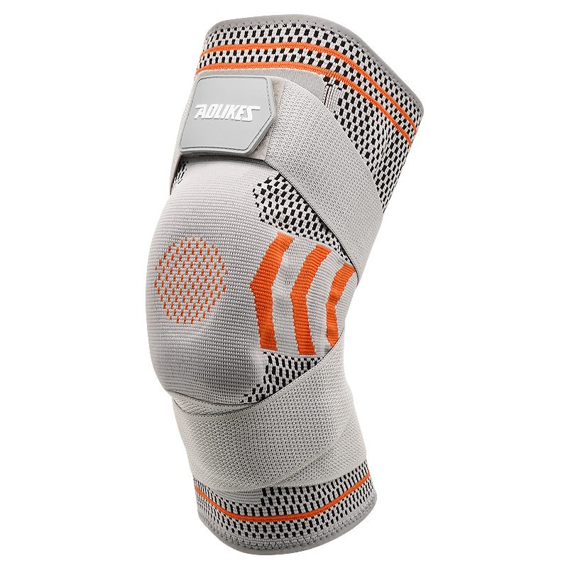 Sport kosárlabda pántok szilikon térdvédők kerékpározáshoz futáshoz rugós támasztó lábvédők kültéri edzéshez térdvédelem