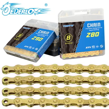 TOOPRE mägijalgratta kuldse ketiga maanteeratas 8-käiguline 9-10-11S muudetava kiirusega kett täielikult kaetud roostekindel