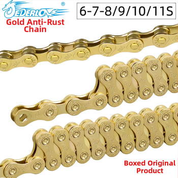 TOOPRE mägijalgratta kuldse ketiga maanteeratas 8-käiguline 9-10-11S muudetava kiirusega kett täielikult kaetud roostekindel