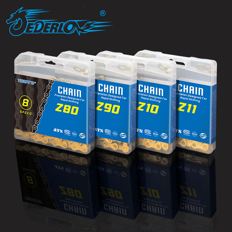 TOOPRE mägijalgratta kuldse ketiga maanteeratas 8-käiguline 9-10-11S muudetava kiirusega kett täielikult kaetud roostekindel