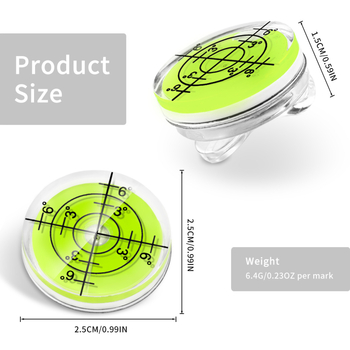 Κλιπ για το καπάκι γκολφ, κλιπ για το καπάκι, μαρκαδόρος γκολφ, δημιουργικό κλιπ για το καπάκι, μεταλλικό πράσινο καπάκι υψηλής ποιότητας