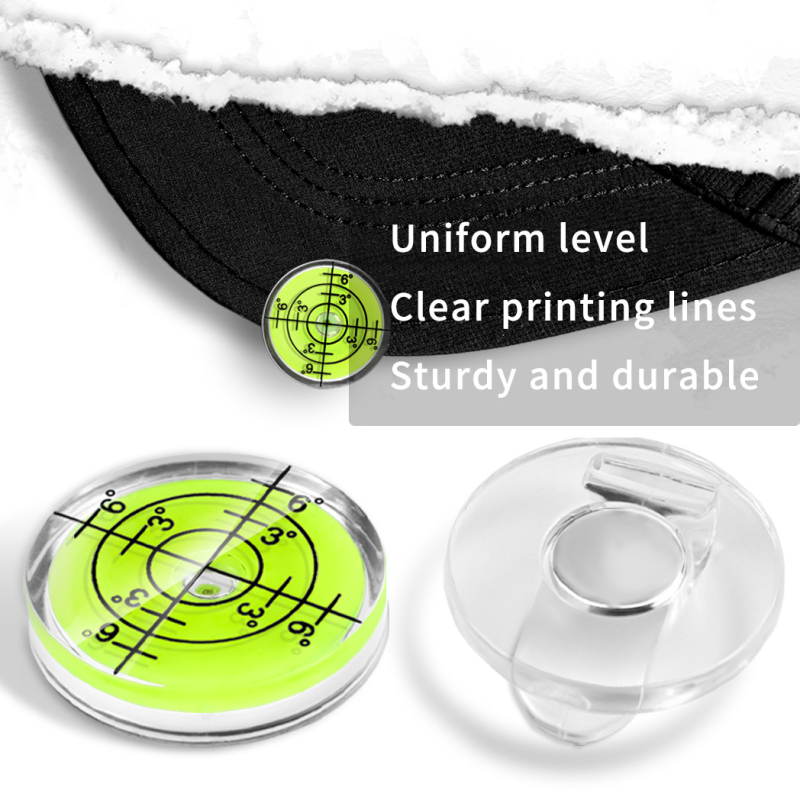 Golf vízmérték sapka klip golfjelölő kreatív ütőjelölő sapka klip kiváló minőségű fém zöld sapka