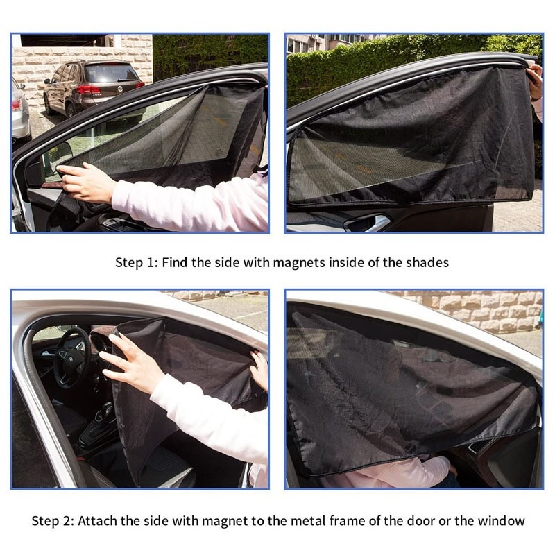 Automobilio apsauginis nuo saulės pavėsis, magnetinė sulankstoma užuolaida nuo saulės, apsauganti nuo saulės, šilumos izoliacija, ventiliacijos tinklelio užuolaida, apsauganti nuo uodų automobilio užuolaida