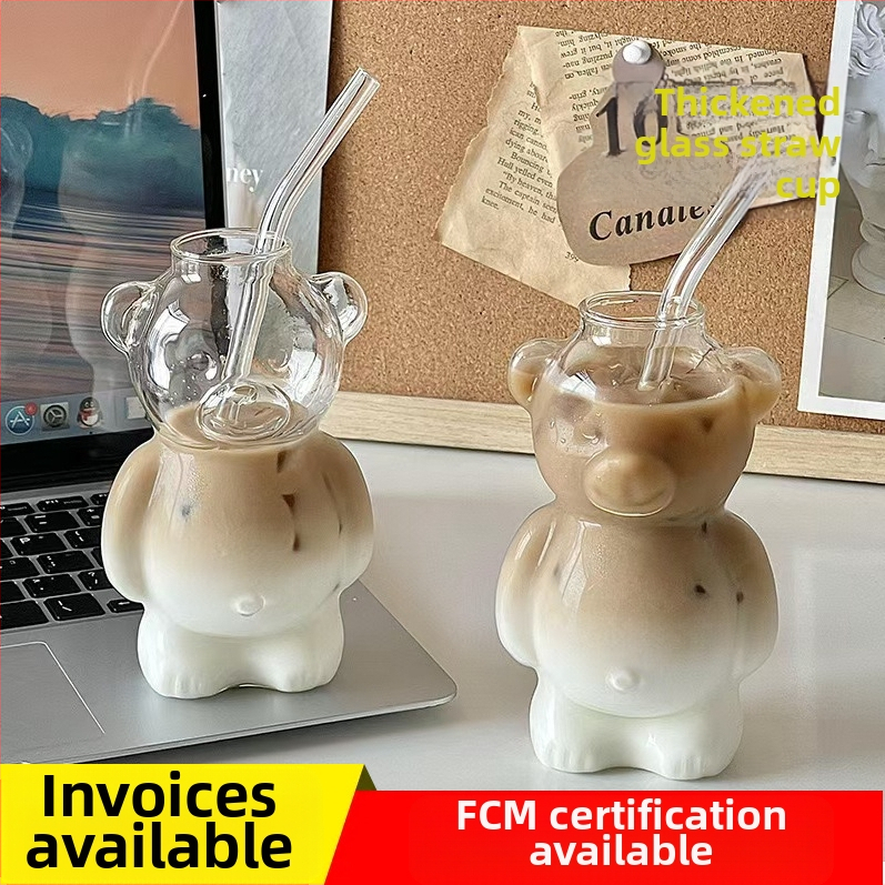 Internetes híresség étterem medvebögre kávésbögre aranyos rajzfilm pohár kreatív pohár gyümölcslé pohár tejes tea bögre