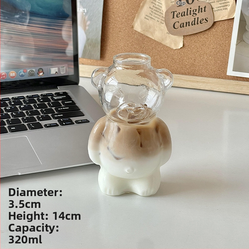 Internetes híresség étterem medvebögre kávésbögre aranyos rajzfilm pohár kreatív pohár gyümölcslé pohár tejes tea bögre