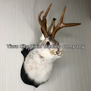 Ανεξάρτητος Σταθμός Εκρηκτικό Κέρατο Κουνέλι Παραδοσιακή ταρίχευση σε μαύρες ξύλινες πλάκες Διακοσμήσεις δώρων εγκαινίων σπιτιού