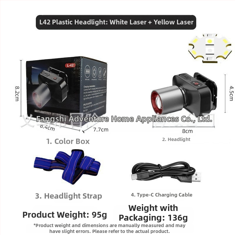 Tugeva valgusega esilaterna plahvatuse nimel on intelligentne induktsioonmultifunktsionaalne välistingimustes kasutatav öine kalapüük pikamaa kaasaskantav laetav töötav kaevurilamp