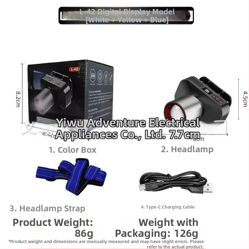 Tugeva valgusega esilaterna plahvatuse nimel on intelligentne induktsioonmultifunktsionaalne välistingimustes kasutatav öine kalapüük pikamaa kaasaskantav laetav töötav kaevurilamp