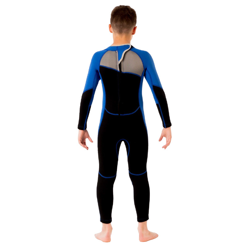 Uus päikesekaitsekreemiga laste ujumistrikoo, ühes tükis pikkade varrukatega, paksendatud ujumistrikoo, meeste surfamiseks ja snorgeldamiseks, soe 2,5 mm sukeldumisülikond