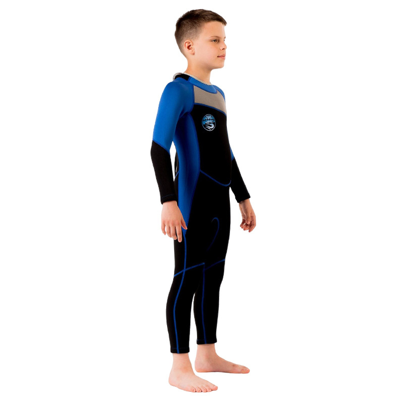 Uus päikesekaitsekreemiga laste ujumistrikoo, ühes tükis pikkade varrukatega, paksendatud ujumistrikoo, meeste surfamiseks ja snorgeldamiseks, soe 2,5 mm sukeldumisülikond