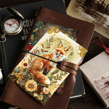 Amazoni 12 enimmüüdud retro-metsa stiilis postkaarti, plakatit, toa seinakaunistust, kleebiseid, tausta