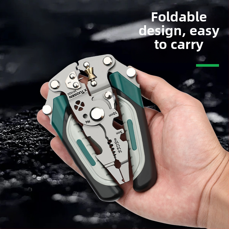 Клещи за оголване Tuosen Сгъваеми клещи за рязане на линии Многофункционални клещи за рязане на линии Специални клещи за електротехници Инструментални клещи за оголване