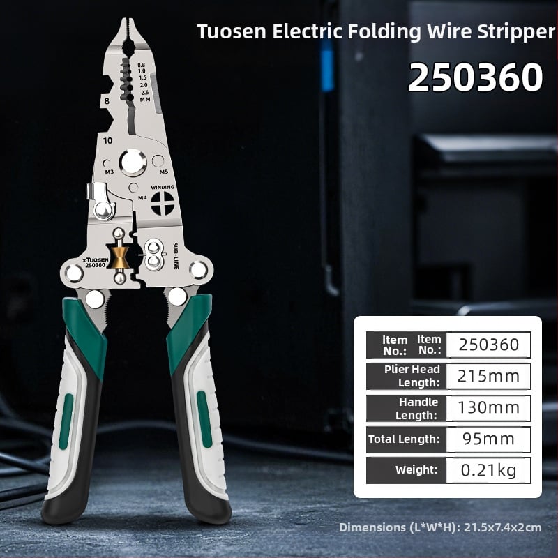 Tuosen kliješta za skidanje izolacije s preklopnih vodova, višenamjenska kliješta za rezanje vodova, specijalna kliješta za električare, kliješta za skidanje izolacije