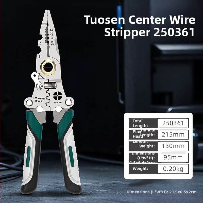 Tuosen kliješta za skidanje izolacije s preklopnih vodova, višenamjenska kliješta za rezanje vodova, specijalna kliješta za električare, kliješta za skidanje izolacije