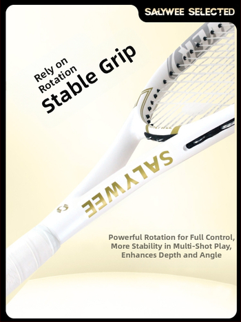 „SALYWEE“ anglies pluošto teniso raketė, amortizuojanti smūgius, nesisukanti, skirta profesionaliems varžybų sportams vyrams ir moterims, išpardavimas užsienyje.