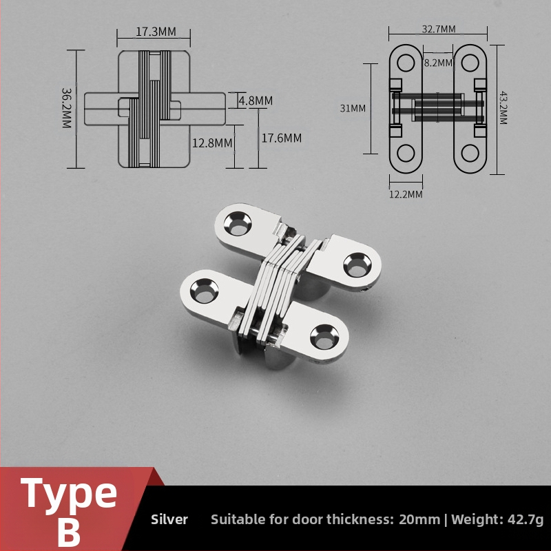Slēptas krustveida eņģes cinka sakausējuma plakanas eņģes ēdamgalda eņģes saliekamā ēdamgalda durvju skapīša slēptās eņģes vairumtirdzniecībā
