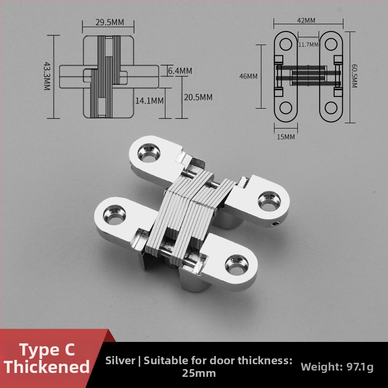 Slēptas krustveida eņģes cinka sakausējuma plakanas eņģes ēdamgalda eņģes saliekamā ēdamgalda durvju skapīša slēptās eņģes vairumtirdzniecībā