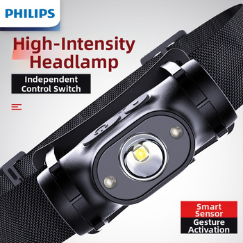 Philipsi induktsioonpealamp kalapüügiks, spetsiaalne tugev valgus, ööpüügiks, pea külge kinnitatav laadimine, üliere valgustus, pika tööeaga taskulamp