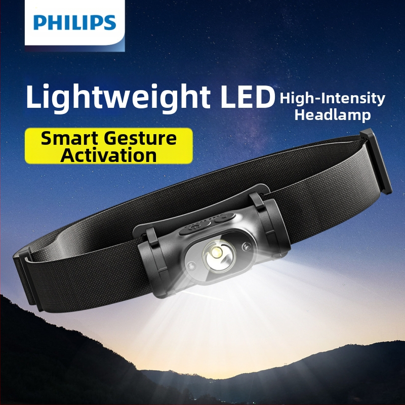 Индукционен челник Philips за риболов, специална силна светлина, нощен риболов, за зареждане на главата, супер ярко осветление, фенер с дълга издръжливост