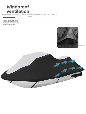 600D Oksfordas auduma ūdens motorlaivas pārsegs Ātrlaivas pārsegs Laivas pārsegs Visu sezonu universāls sabiezināts ūdensnecaurlaidīgs un putekļus necaurlaidīgs aizsargapvalks