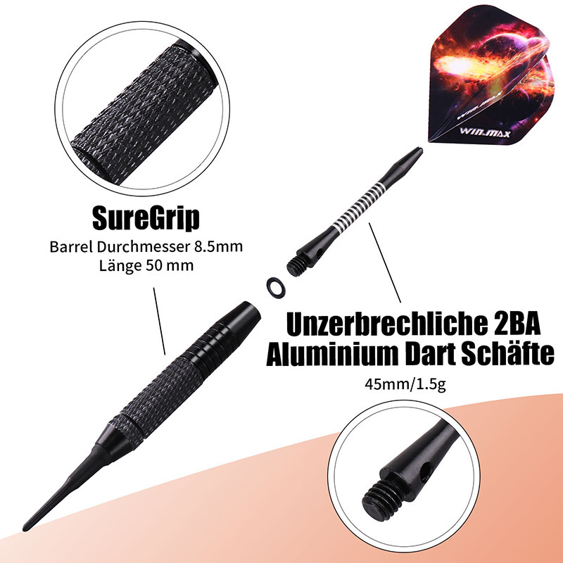 [Weimas] Универсална щифтова стреличка 2BA 16g, която не е лесна за счупване на електронната мишена.