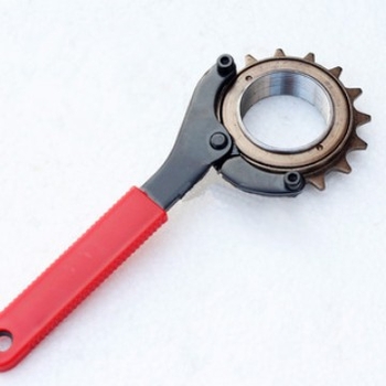 Kerékpár középső tengely fogazott lemez hajtókar karbantartó javítószerszám nyolckulcs középső tengely eltávolító szerszám karbantartó munkás