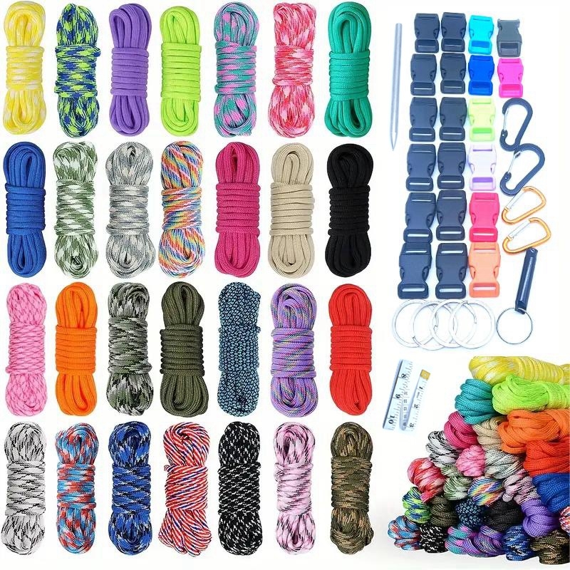 Skėčio virvė, knygų krepšio sagtis, papuošalų kostiumas, austa apyrankė, išgyvenimo virvė, nuotykiai, alpinizmas, septynių branduolių skėčio virvės derinys