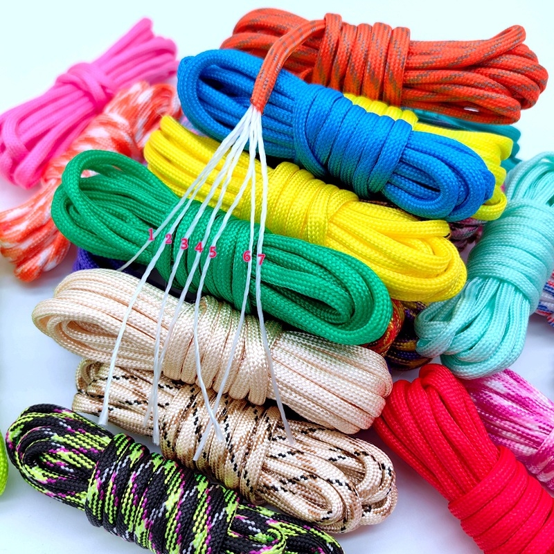 Skėčio virvė, knygų krepšio sagtis, papuošalų kostiumas, austa apyrankė, išgyvenimo virvė, nuotykiai, alpinizmas, septynių branduolių skėčio virvės derinys