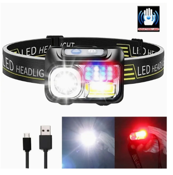 LED-öine kalapüügianduriga esitule sääsetõrjevahend, pea külge kinnitatav üliere kalapüügi punane tuli, laetav esitule õuevalgustus